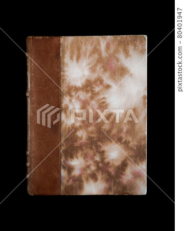Old book on black background Old book on black background 80401947