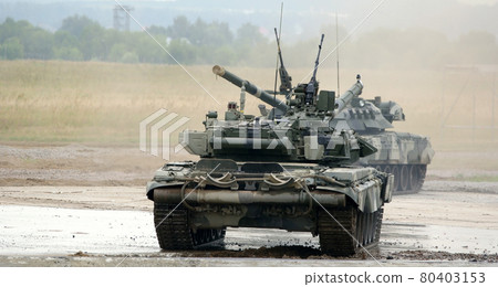 The main Russian tank T-90 The main Russian tank T-90 80403153