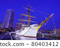 Illumination of Yokohama sailing ship Nippon Maru 80403412