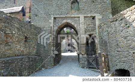 View of entrance to the third courtyard of hefstyn 80403716