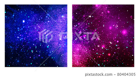Vector cosmic illustration. Beautiful colorful space background. Watercolor Cosmos 80404305
