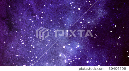 Vector cosmic illustration. Beautiful colorful space background. Watercolor Cosmos 80404306