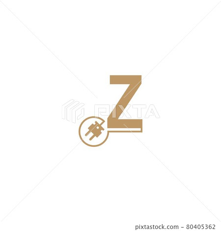 Power cable forming letter Z logo icon template Power cable forming letter Z logo icon template 80405362