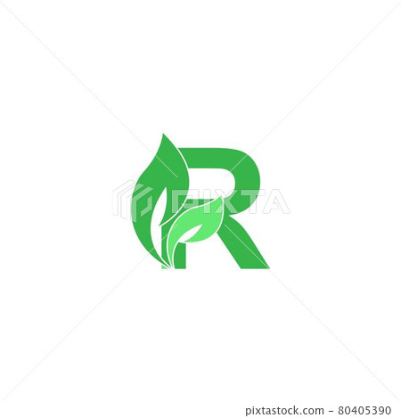 Letter R logo leaf icon design concept - Stock Illustration [80405390 ...