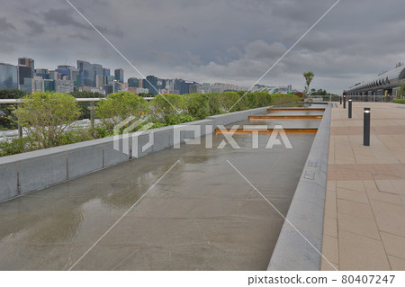 the fountain plaza at Kai Tak Sky Garden, HK 25 June 2021 the fountain plaza at Kai Tak Sky Garden, HK 25 June 2021 80407247