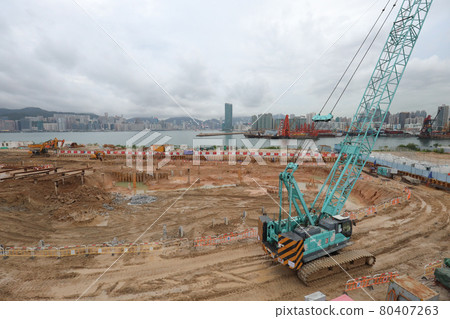the under construction at Kai Tak Development, hk 25 June 2021 80407263