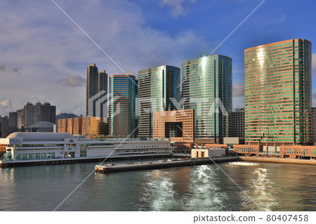 an office buildings at day, Tsim Sha Tsui district 10 July 2021 an office buildings at day, Tsim Sha Tsui district 10 July 2021 80407458