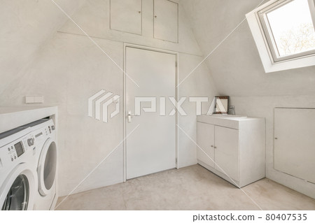 Bright interior design of a luxury house 80407535