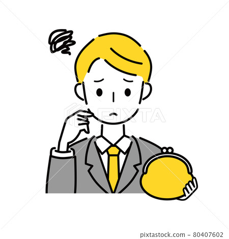 Wallet troubled businessman Wallet troubled businessman 80407602