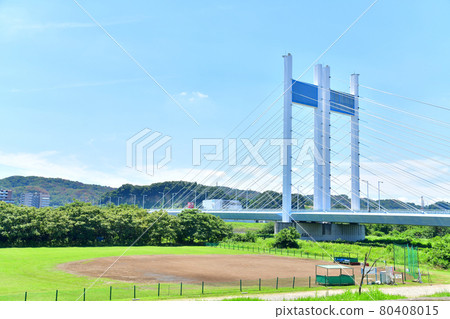 是政橋 / 多摩川下游 / 從府中市一側看（東京府中市） [2021.7] 80408015