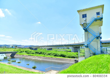 Inagi Ohashi / Tama River downstream / Fuchu City side (Fuchu City, Tokyo) [2021.7] 80408334