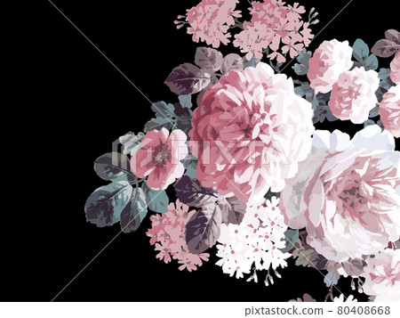 Beautiful elegant watercolor rose flower 80408668