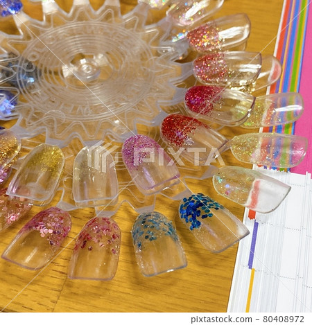 Nail salon glitter color chart 80408972