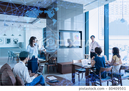 Meeting team business businessman office 80409501