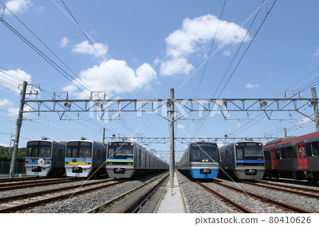 夏天的天空和北總鐵道車輛 夏天的天空和北總鐵道車輛 80410626
