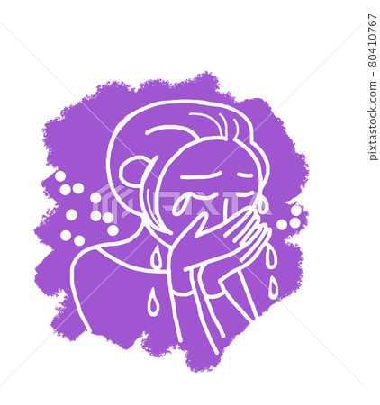 Slow life to live lively, sadness, crying woman Slow life to live lively, sadness, crying woman 80410767