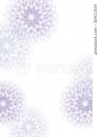 Mourning chrysanthemum postcard background 80411929