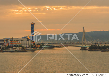 Maishima sludge center dusk 80412056