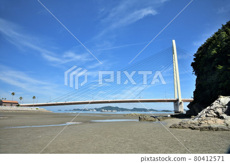 Sun Bridge over Wakayama Marina City [Wakayama City, Wakayama Prefecture] 80412571
