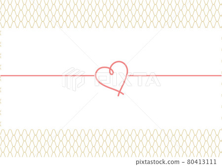 Heart gold mesh pattern design Noshi paper 80413111