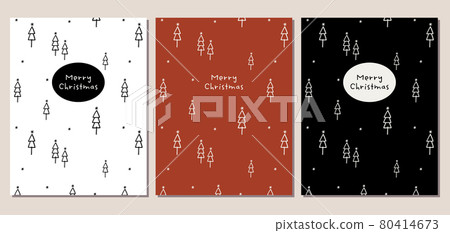 Christmas greeting card set 80414673