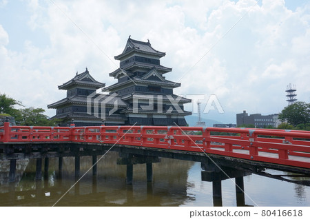 Matsumoto Castle Sunny weather Matsumoto Castle Sunny weather 80416618