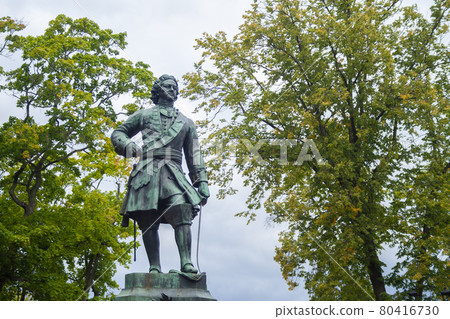 Peter the great monument in park Peter the great monument in park 80416730