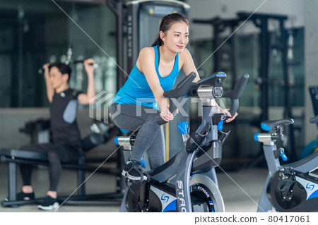 Fitness sports gym exercise bike training exercise 80417061