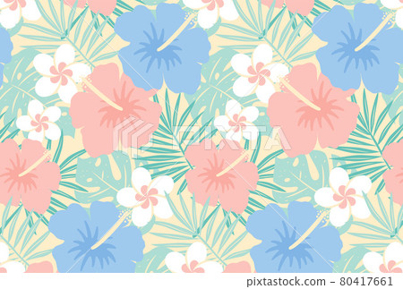 熱帶植物的無縫模式 80417661