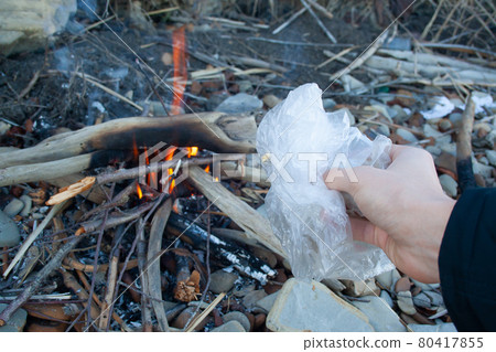 Plastic bag burn Plastic bag burn 80417855