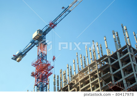 Construction crane in the process Construction crane in the process 80417978