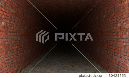 3DCG material for old and dark brick tunnels 3DCG material for old and dark brick tunnels 80423563