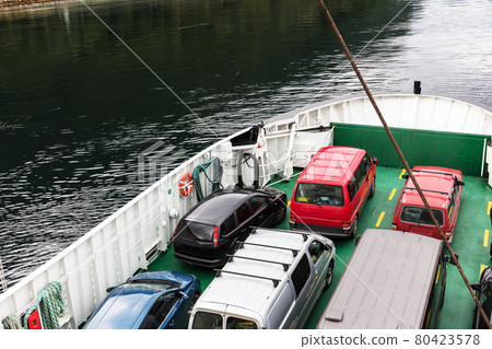 Ferry that transports cars. Norway. Ferry that transports cars. Norway. 80423578