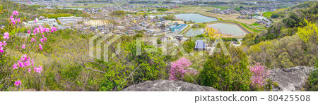 從葛西阿爾卑斯山的善寶山中央朝向西笠原町(兵庫縣葛西市西笠原町)*作品評論區的拍攝位置 從葛西阿爾卑斯山的善寶山中央朝向西笠原町(兵庫縣葛西市西笠原町)*作品評論區的拍攝位置 80425508