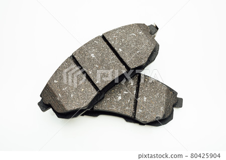 car brake pads, isolated on white car brake pads, isolated on white 80425904