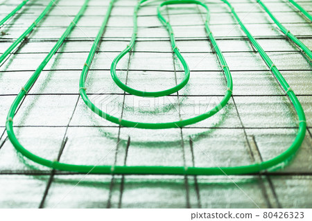 underfloor heating green pipe installation underfloor heating green pipe installation 80426323