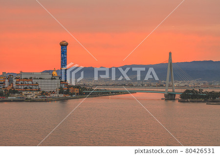 Maishima sludge center dusk 80426531