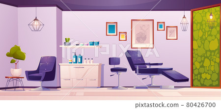 Tattoo studio or beauty salon interior, empty room 80426700