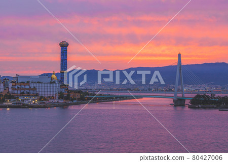 Maishima sludge center dusk 80427006