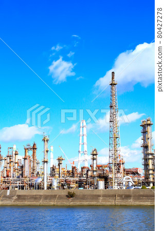 工廠設施所在的四日市園區的風景 80427278