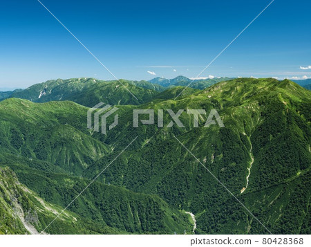 View from the top of Mt. Tanigawa 80428368