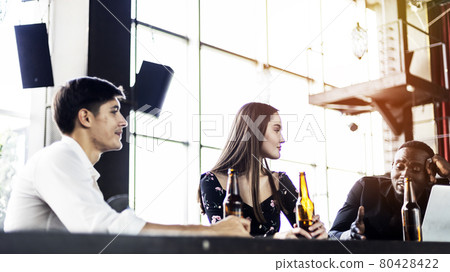 Happiness executive business meeting and discuss in meeting room. Happiness executive business meeting and discuss in meeting room. 80428422