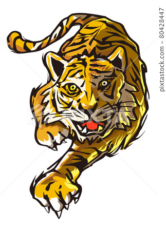 Tiger for New Year's cards 80428447