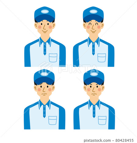 Men in the transportation industry Various facial expressions 80428455