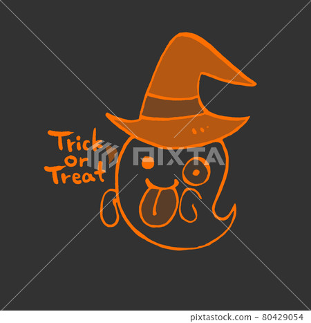 萬聖節鬼圖橙色 80429054