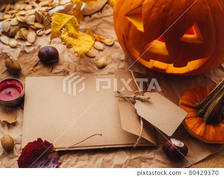 Happy Halloween day background with empty space for text 80429370