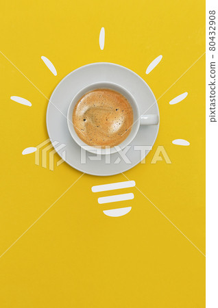 Cup of Espresso Coffee Idea And Innovation Concept Cup of Espresso Coffee Idea And Innovation Concept 80432908