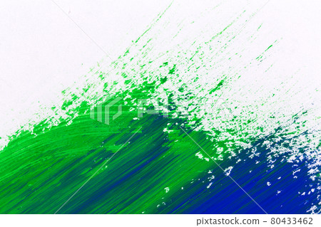 green blue stroke of the paint brush 80433462