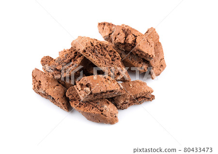Cantucci with chocolate pieces Cantucci with chocolate pieces 80433473