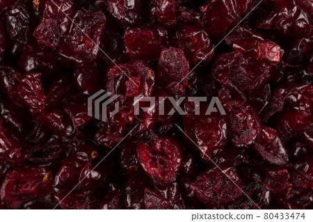 Dried cranberries on white Dried cranberries on white 80433474